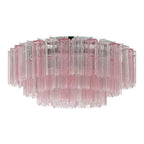 Crystorama Addis 16 Light Aged Brass Flush Mount