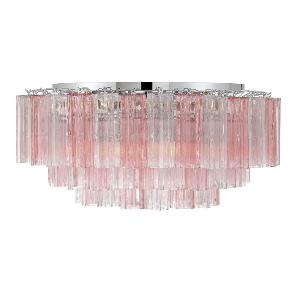 Crystorama ADD-331-CH-SP Polished Chrome Addis 16 Light Polished Chrome Flush Mount Image 6