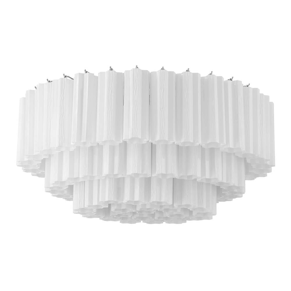 Crystorama Addis 16 Light Aged Brass Flush Mount