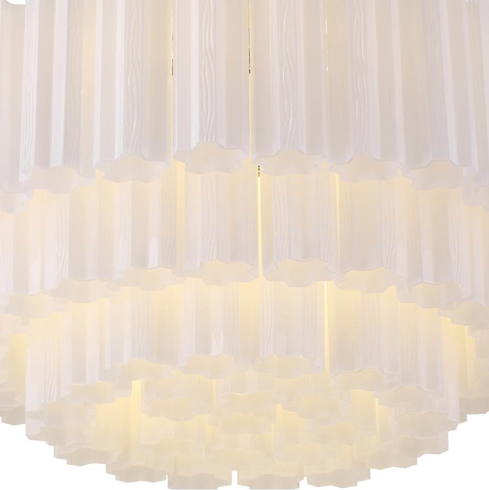 Crystorama ADD-331-CH-WH Polished Chrome Addis 16 Light Polished Chrome Flush Mount Image 3