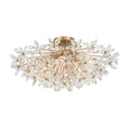 Crystorama ADL-500-AG-CL Aged Brass Adley 25.25'' Aged Brass Semi Flush Mount Image 1