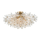 Crystorama ADL-500-AG-CL Aged Brass Adley 25.25'' Aged Brass Semi Flush Mount Image 1