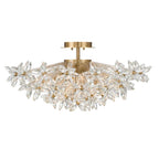Crystorama ADL-500-AG-CL Aged Brass Adley 25.25'' Aged Brass Semi Flush Mount Image 7