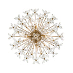 Crystorama ADL-500-AG-CL Aged Brass Adley 25.25'' Aged Brass Semi Flush Mount Image 6