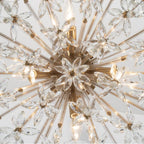 Crystorama ADL-500-AG-CL Aged Brass Adley 25.25'' Aged Brass Semi Flush Mount Image 5