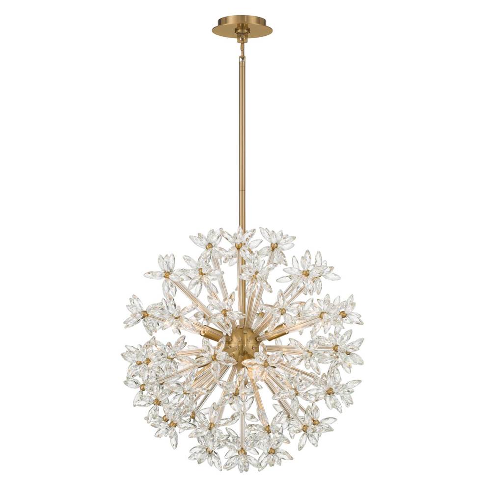 Crystorama ADL-506-AG-CL Aged Brass Adley 23.75'' Aged Brass Chandelier Image 6