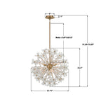 Crystorama ADL-506-AG-CL Aged Brass Adley 23.75'' Aged Brass Chandelier Image 2