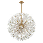 Crystorama Adley 34'' Aged Brass Chandelier