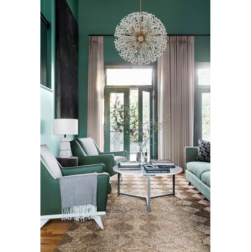 Crystorama ADL-512-AG-CL Aged Brass Adley 34'' Aged Brass Chandelier Image 3