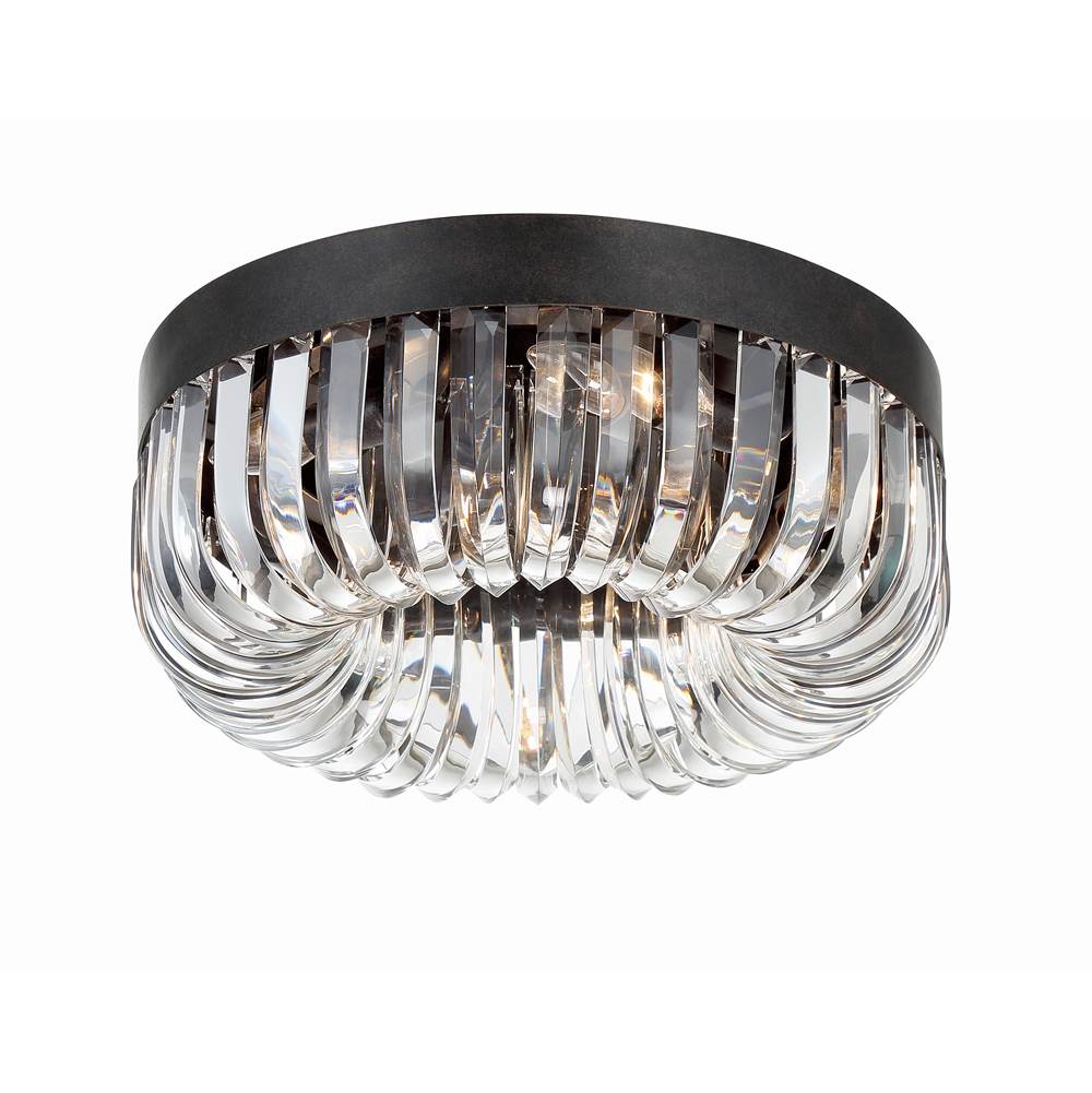 Crystorama Alister 5 Light Charcoal Bronze Ceiling Mount