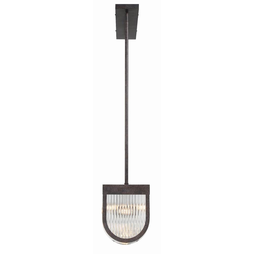 Crystorama Alister 6 Light Charcoal Bronze Chandelier