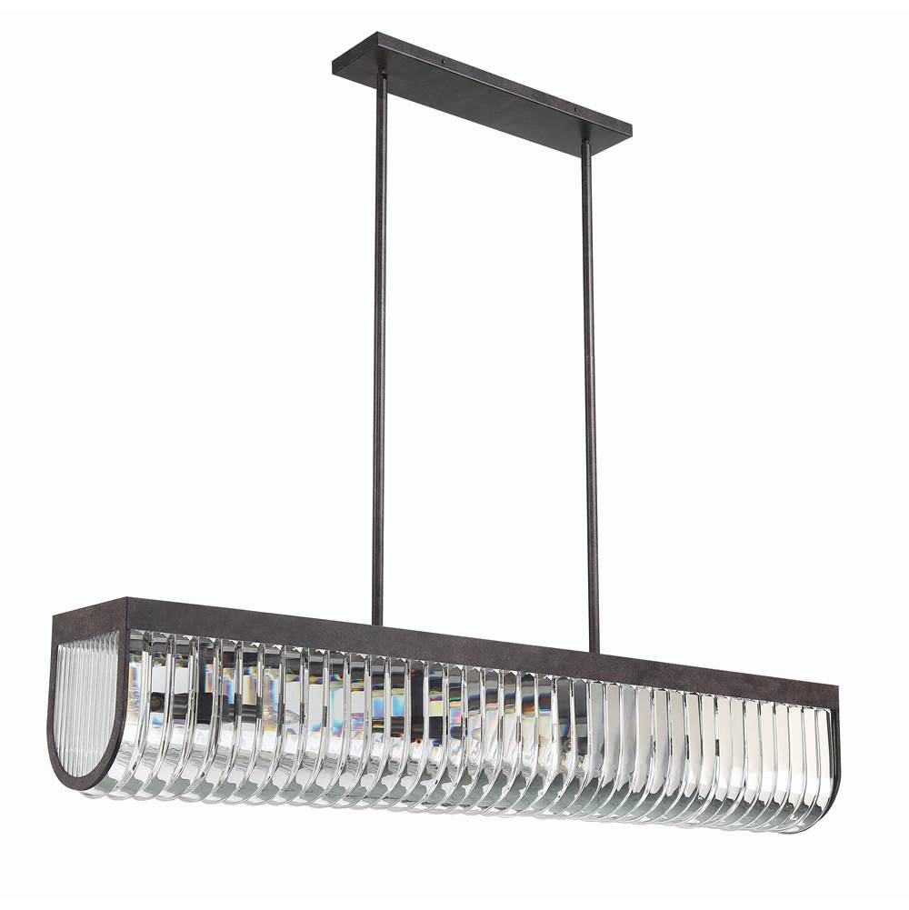 Crystorama ALI-B2007-CZ Charcoal Bronze Alister 6 Light Charcoal Bronze Chandelier Image 4