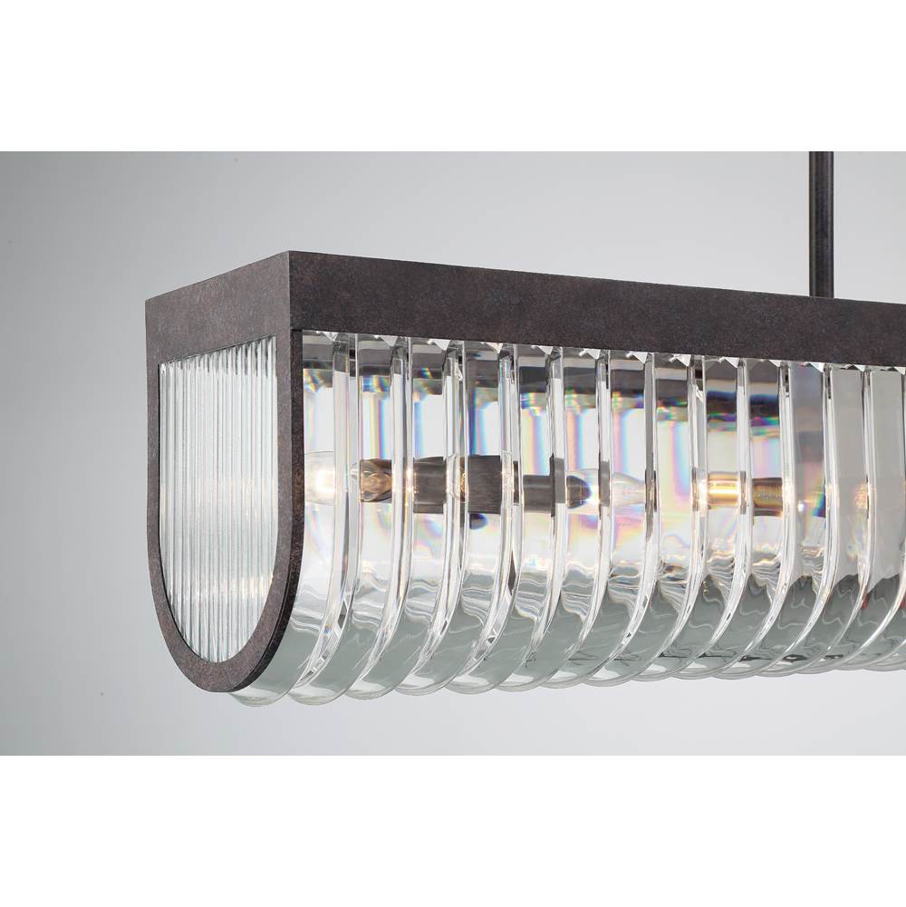 Crystorama ALI-B2007-CZ Charcoal Bronze Alister 6 Light Charcoal Bronze Chandelier Image 3