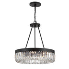 Crystorama ALI-B2008-CZ Charcoal Bronze Alister 8 Light Charcoal Bronze Chandelier Image 1