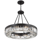 Crystorama Alister 10 Light Charcoal Bronze Chandelier