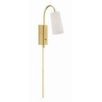 Crystorama ALX-4501-AG Aged Brass Alexa 1 Light Aged Brass Wall Mount Image 5
