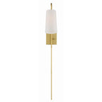 Crystorama ALX-4501-AG Aged Brass Alexa 1 Light Aged Brass Wall Mount Image 4