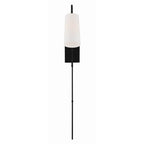 Crystorama ALX-4501-MK Matte Black Alexa 1 Light Matte Black Wall Mount Image 5