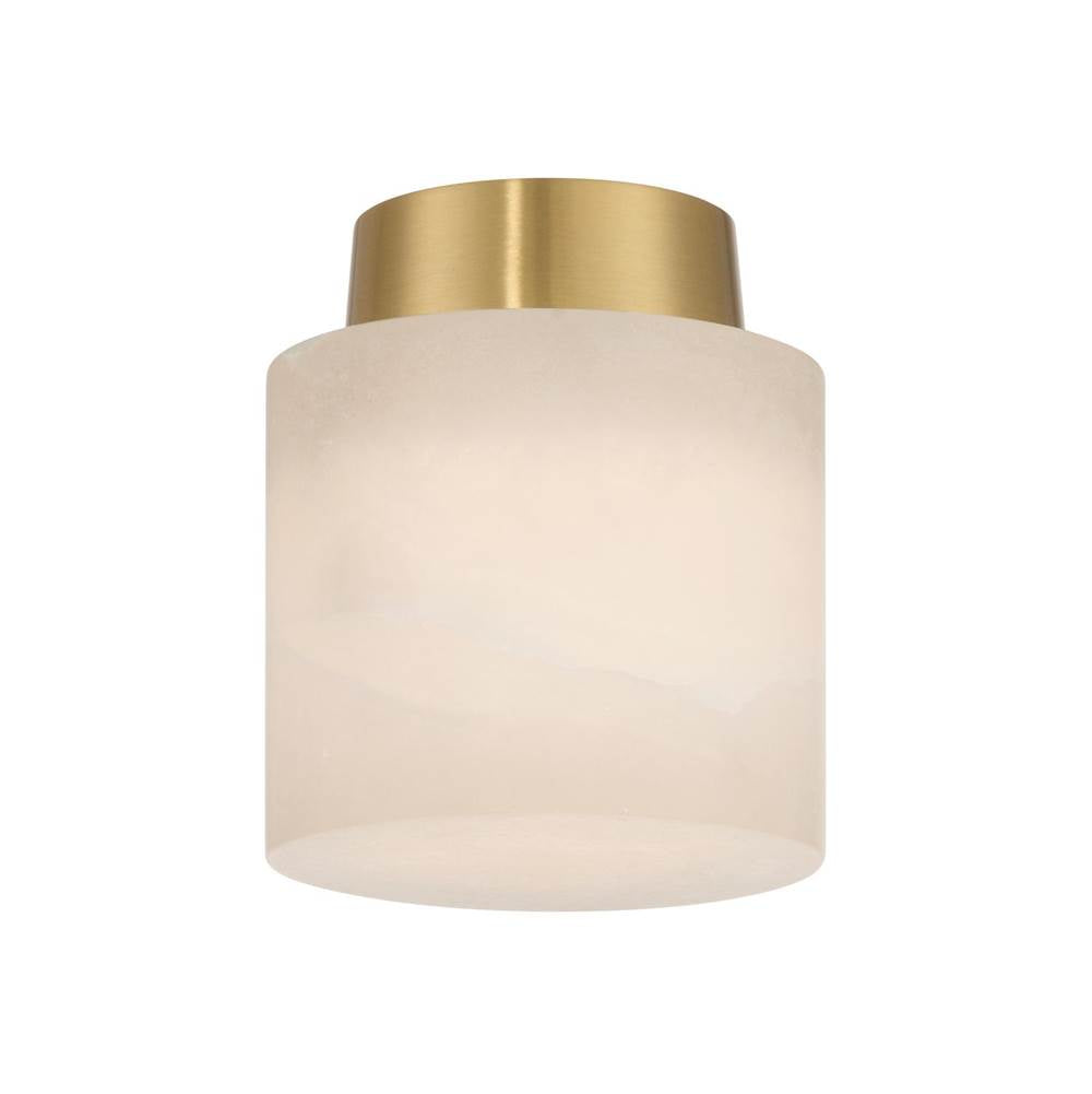 Crystorama AME-400-AG Aged Brass Acme 5.75'' Aged Brass Semi Flush Mount Image 1