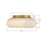 Crystorama AME-403-AG Aged Brass Acme 11.75'' Integrated Led Aged Brass Flush Mount Image 2
