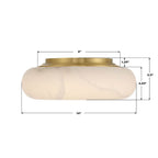 Crystorama AME-405-AG Aged Brass Acme 16'' Integrated Led Aged Brass Flush Mount Image 2