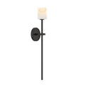 Crystorama ARA-10261-MK-ST Matte Black Aragon 4.5'' Led Matte Black Sconce Image 1