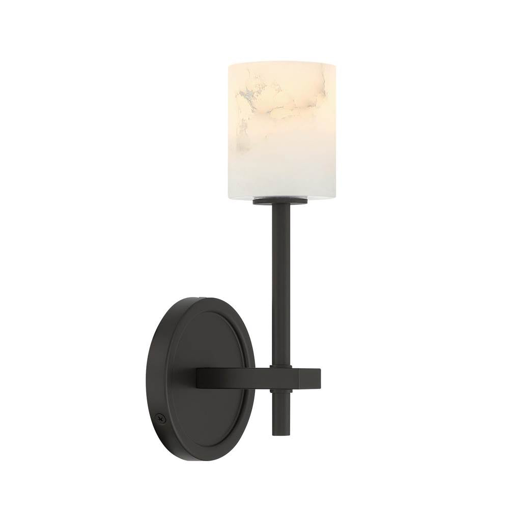 Crystorama ARA-10261-MK-ST Matte Black Aragon 4.5'' Led Matte Black Sconce Image 6