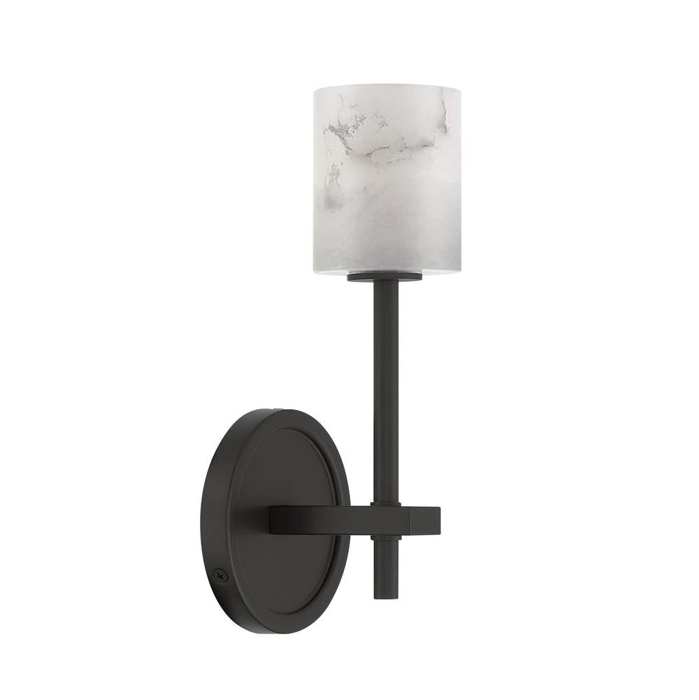 Crystorama ARA-10261-MK-ST Matte Black Aragon 4.5'' Led Matte Black Sconce Image 5