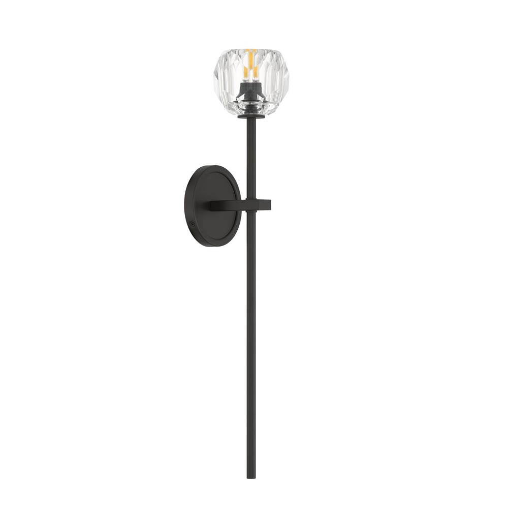 Crystorama Aragon 4.5'' Led Matte Black Sconce