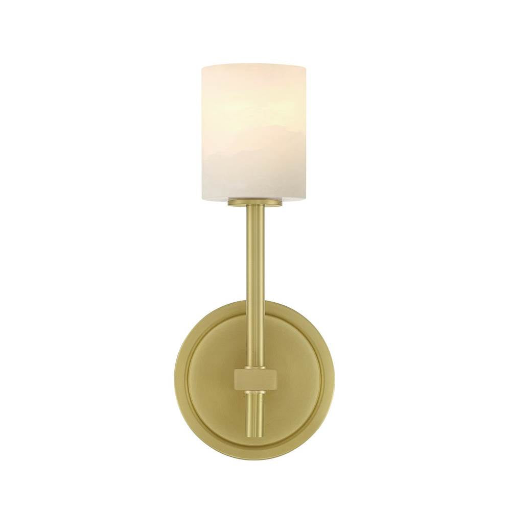 Crystorama ARA-10261-SB-ST Soft Brass Aragon 4.5'' Led Soft Brass Sconce Image 5