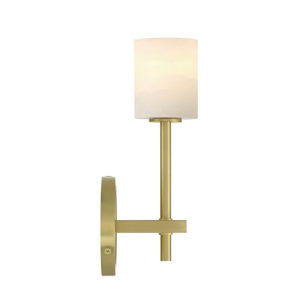 Crystorama ARA-10261-SB-ST Soft Brass Aragon 4.5'' Led Soft Brass Sconce Image 4