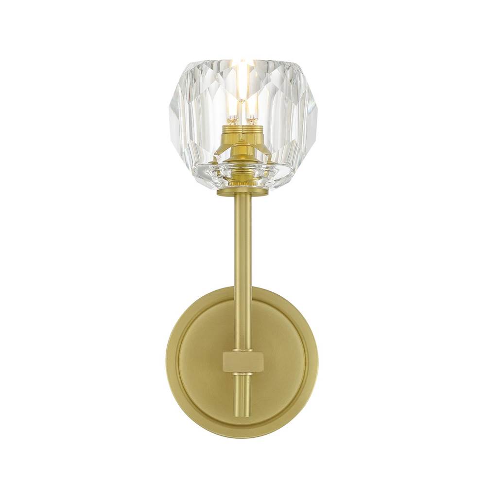 Crystorama ARA-10261-SB Soft Brass Aragon 4.5'' Led Soft Brass Sconce Image 5