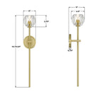 Crystorama ARA-10261-SB Soft Brass Aragon 4.5'' Led Soft Brass Sconce Image 3