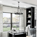 Crystorama ARA-10264-MK-ST Matte Black Aragon 6 Light Matte Black Chandelier Image 4