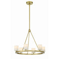 Crystorama ARA-10264-SB-ST Soft Brass Aragon 6 Light Soft Brass Chandelier Image 1