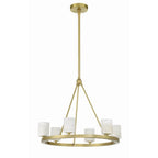 Crystorama Aragon 6 Light Matte Black Chandelier