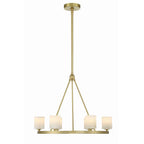 Crystorama ARA-10264-SB-ST Soft Brass Aragon 6 Light Soft Brass Chandelier Image 3