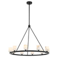 Crystorama ARA-10265-MK-ST Matte Black Aragon 10 Light Matte Black Chandelier Image 1