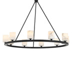 Crystorama ARA-10265-MK-ST Matte Black Aragon 10 Light Matte Black Chandelier Image 5