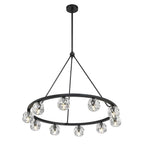 Crystorama ARA-10265-MK Matte Black Aragon 10 Light Matte Black Chandelier Image 6