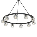 Crystorama ARA-10265-MK Matte Black Aragon 10 Light Matte Black Chandelier Image 4