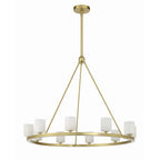 Crystorama Aragon 10 Light Matte Black Chandelier