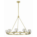 Crystorama ARA-10265-SB Soft Brass Aragon 10 Light Soft Brass Chandelier Image 9