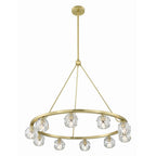 Crystorama ARA-10265-SB Soft Brass Aragon 10 Light Soft Brass Chandelier Image 7