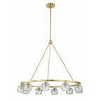 Crystorama ARA-10265-SB Soft Brass Aragon 10 Light Soft Brass Chandelier Image 6