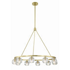 Crystorama ARA-10265-SB Soft Brass Aragon 10 Light Soft Brass Chandelier Image 5