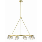 Crystorama ARA-10265-SB Soft Brass Aragon 10 Light Soft Brass Chandelier Image 4
