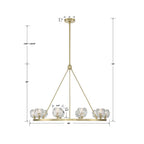Crystorama ARA-10265-SB Soft Brass Aragon 10 Light Soft Brass Chandelier Image 2