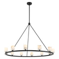 Crystorama ARA-10266-MK-ST Matte Black Aragon 12 Light Matte Black Chandelier Image 1