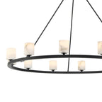 Crystorama ARA-10266-MK-ST Matte Black Aragon 12 Light Matte Black Chandelier Image 5